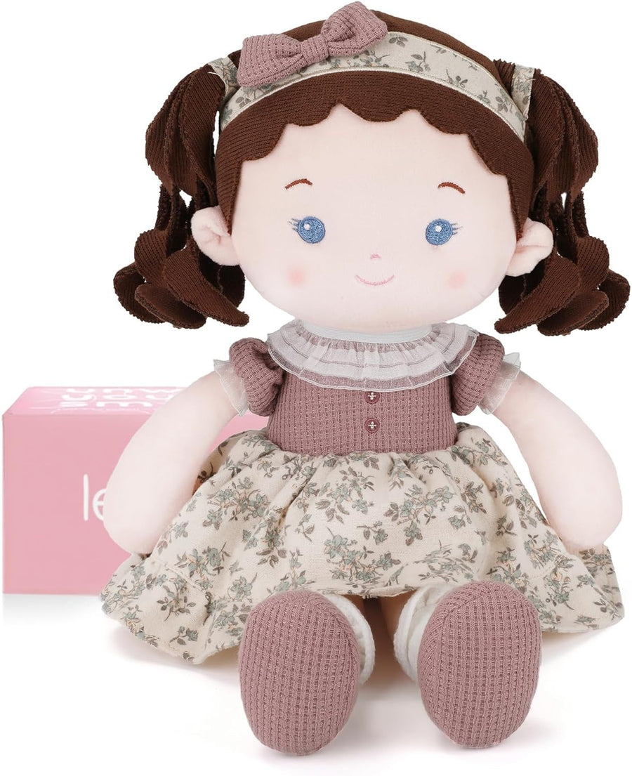 16” Plush Baby Doll Ultra Soft First Cuddle Toy for Toddlers 1+