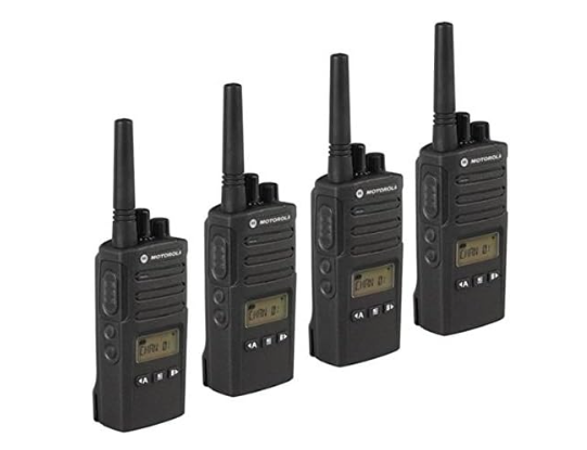 Business Walkie Talkie Quad Pack 16 Channel Long Range IP55 Radios