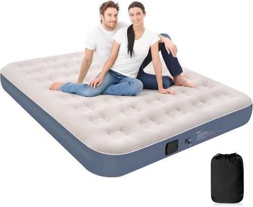 Double Inflatable Air Bed Built-In Pump One-Click Self Inflating Mattress