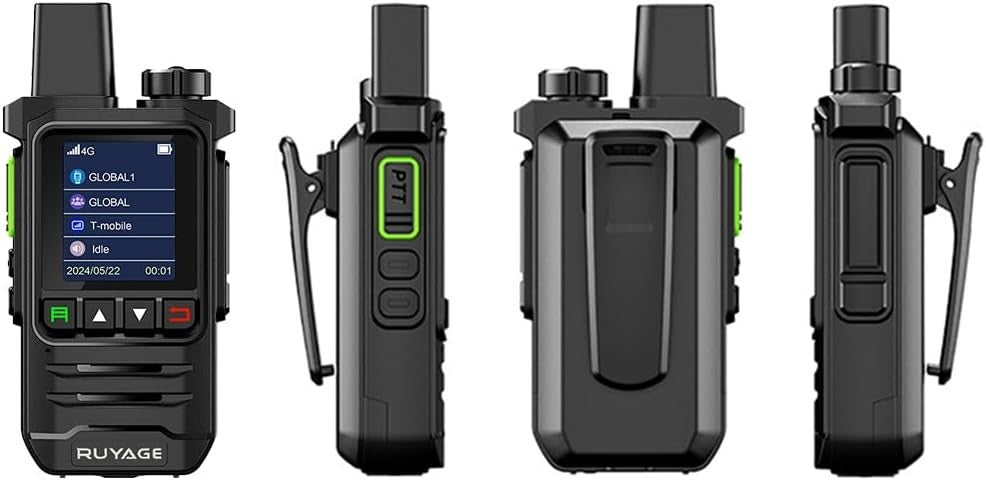 4G LTE PoC Walkie Talkies 2 Pack Unlimited Range PTT Radio SIM