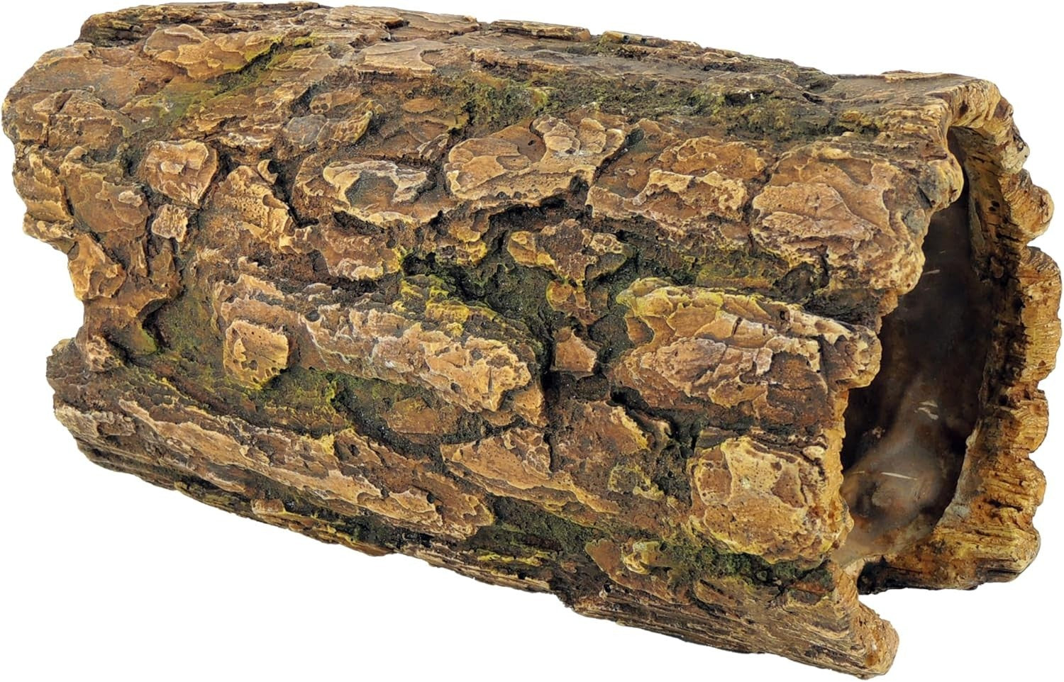 Aquarium Hideaway Log Ornament 255mm Natural Driftwood Resin Shelter Decor