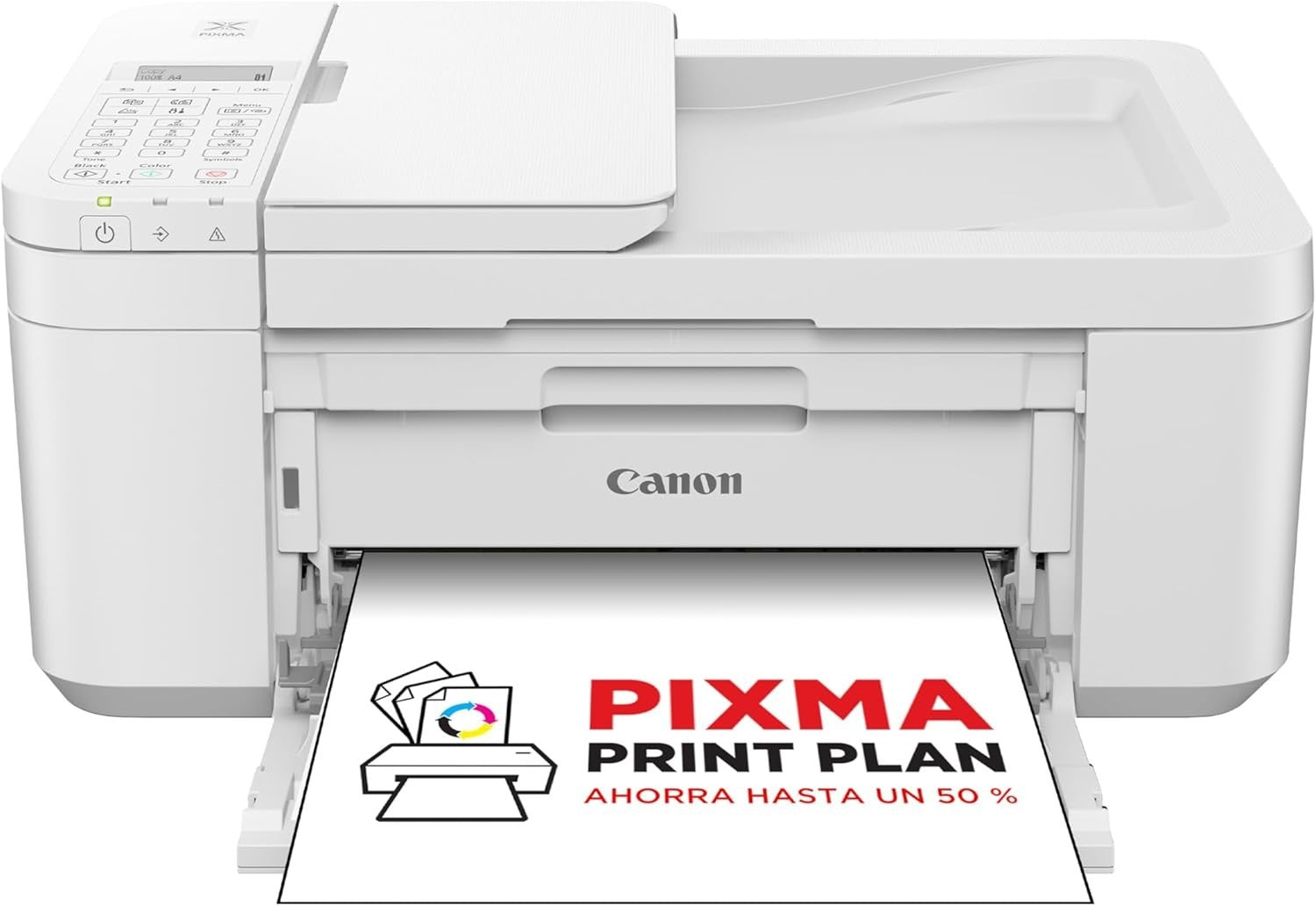 4-in-1 Wireless Printer White | Print Scan Copy Fax ADF Borderless Photos
