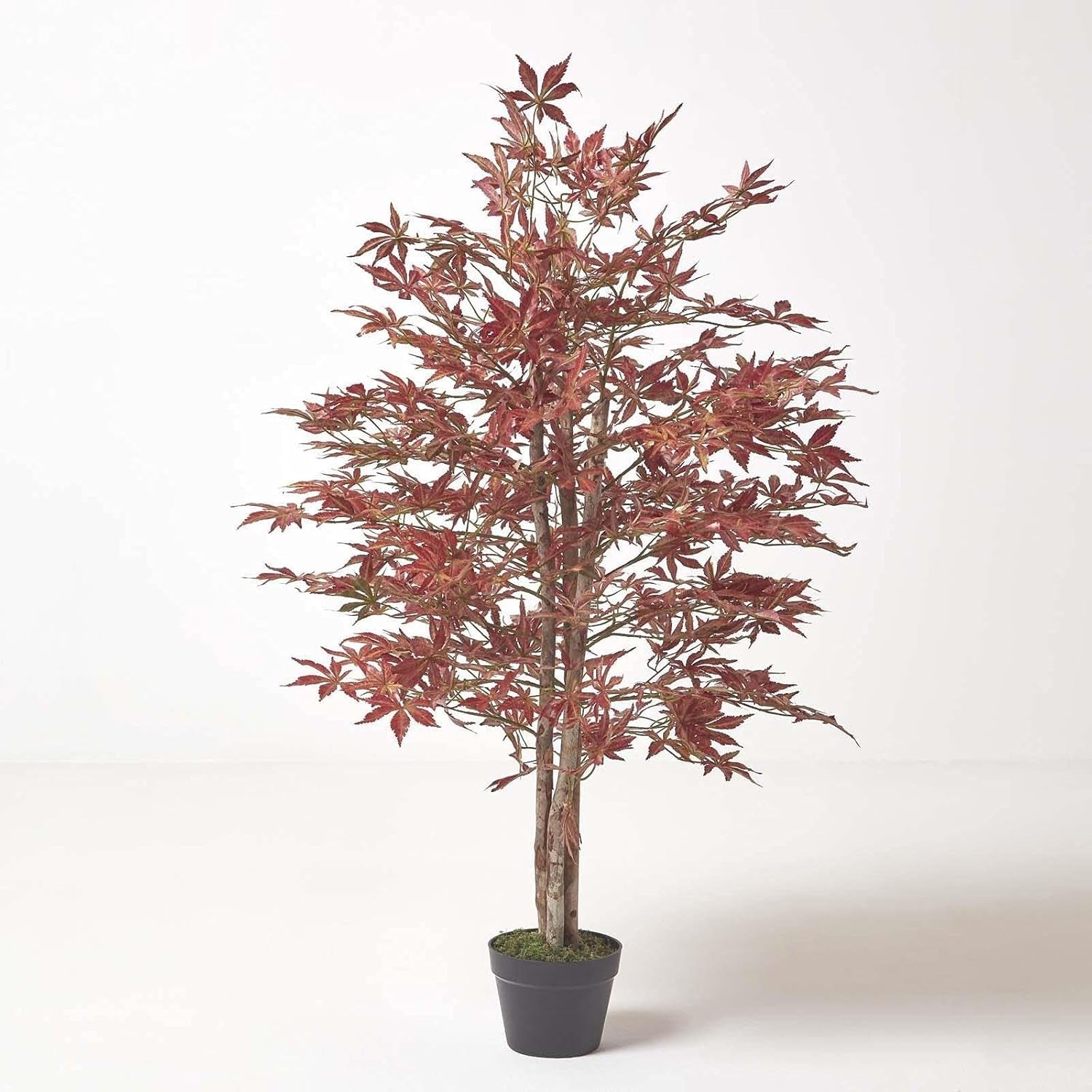 120cm Artificial Japanese Acer Tree in Pot Realistic Red Maple Indoor Decor