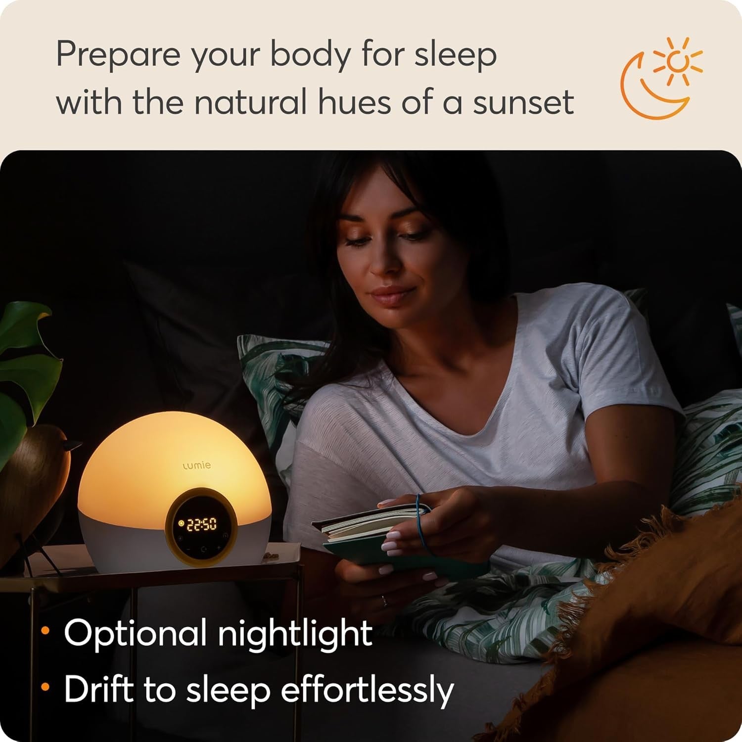 Sunrise Wake Up Light Alarm Clock Sunrise Sunset Multicolour Bedroom Lamp