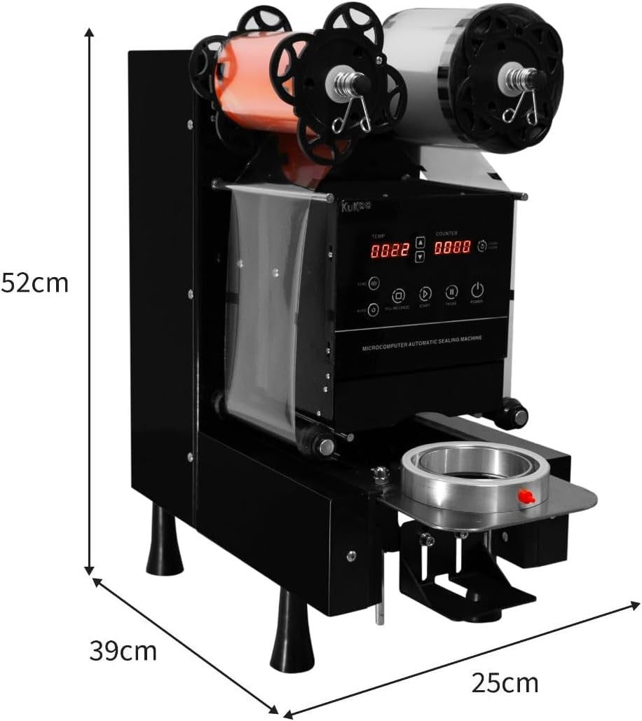 Automatic Cup Sealing Machine 500W Bubble Tea Shaker Double Frame