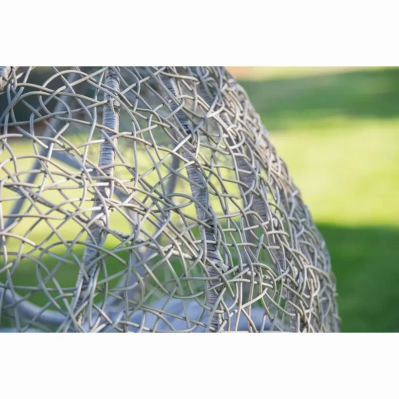 Luxury Hanging Egg Chair Outdoor Swing with Cushion – Garden Patio Seat