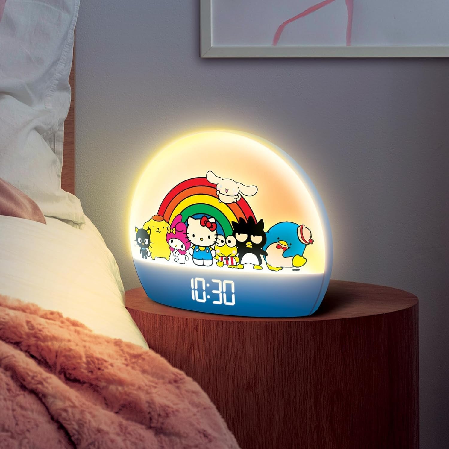 Sunrise Alarm Clock Kids Blue LED Night Light USB Digital Snooze Display