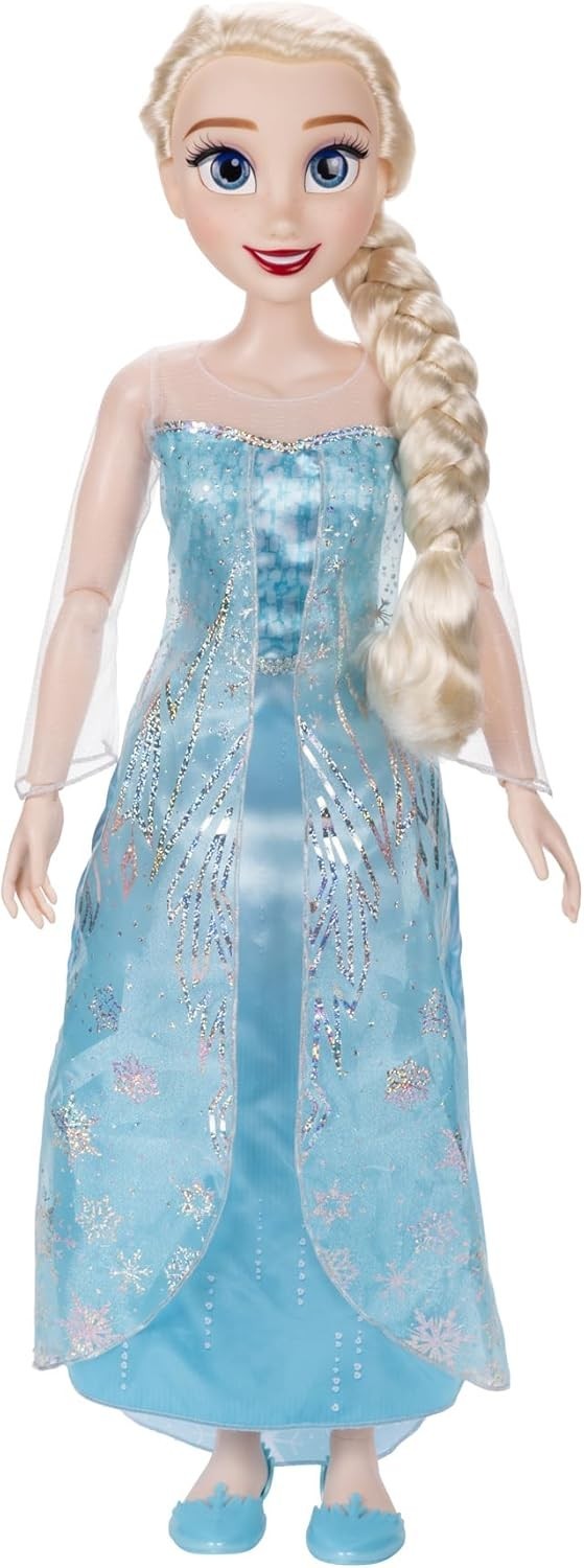 32in Princess Doll My Size Articulated Snowflake Hairbrush Toy