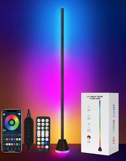 RGB LED Corner Floor Lamp Smart App Remote Music Sync Mood Lighting Tall