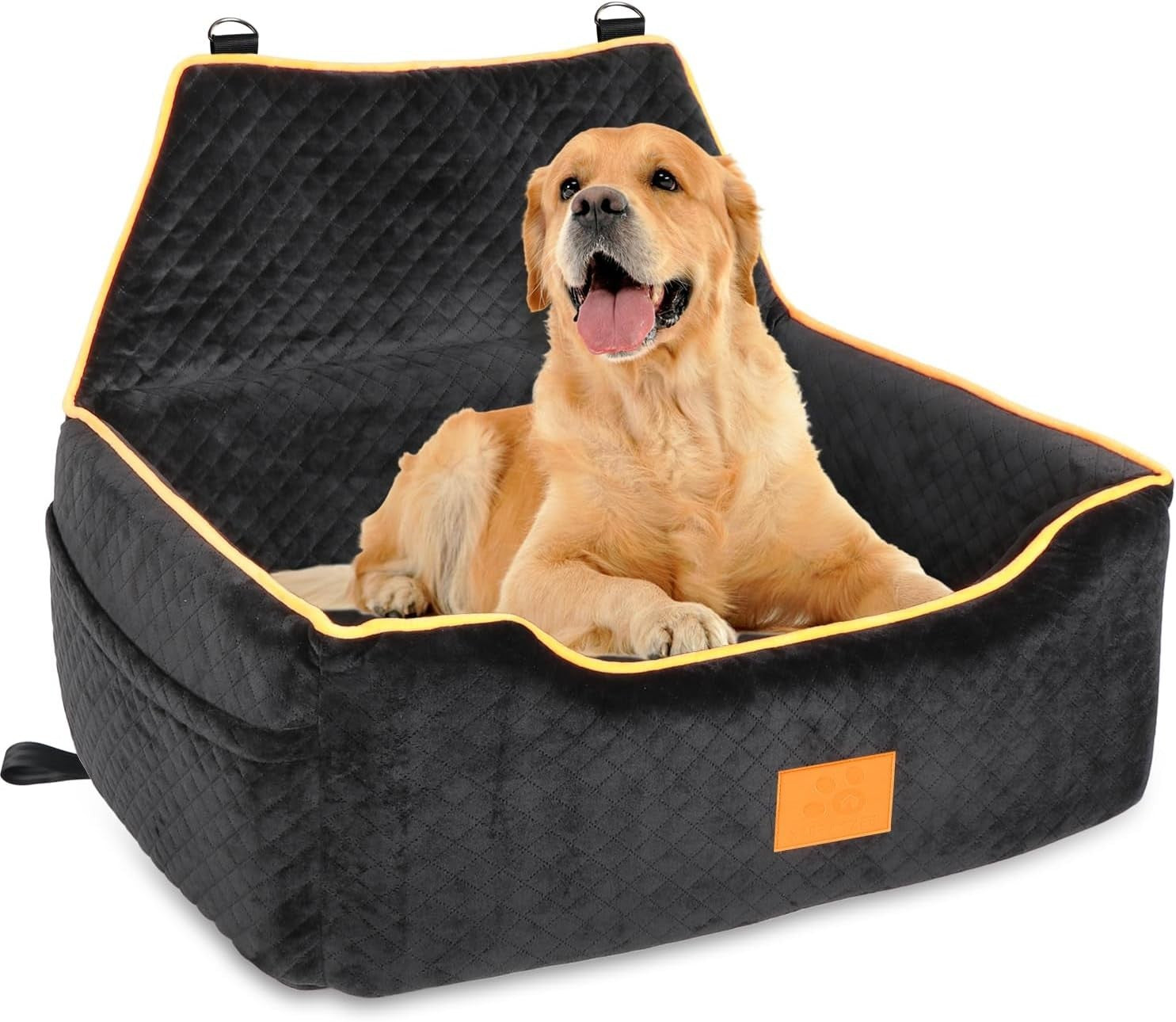 Dog Travel Bed Car Seat for Large Dogs Memory Foam Pet Booster 55lb