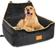 Dog Travel Bed Car Seat for Large Dogs Memory Foam Pet Booster 55lb