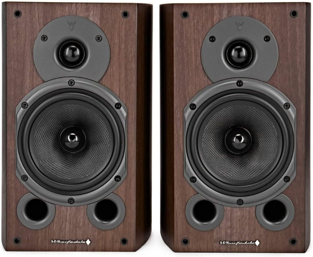 Wharfedale Diamond 9.1 100W Bookshelf Speakers Pair Walnut Finish