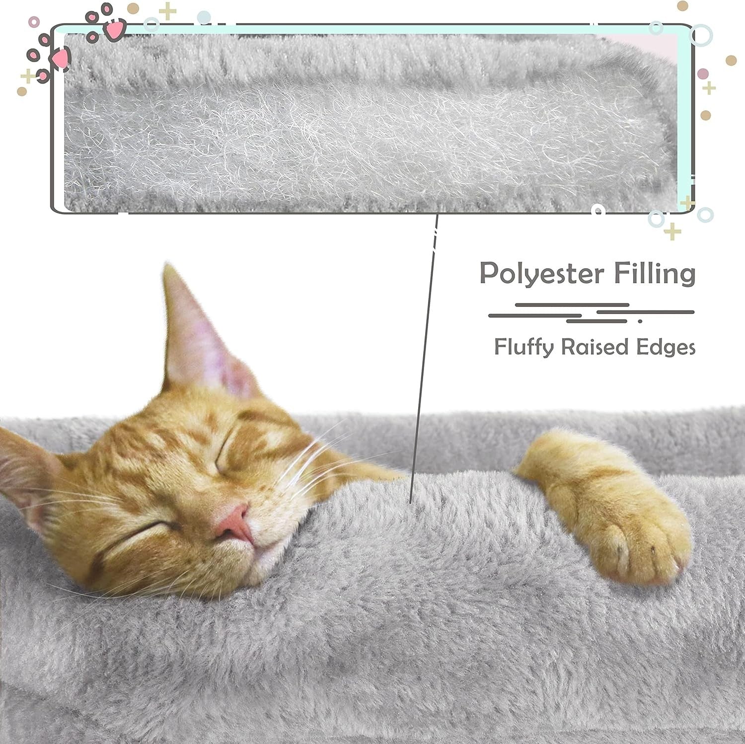 117cm Cat Tree Tower Condo with Hammock Sisal Scratching Posts Indoor Cats