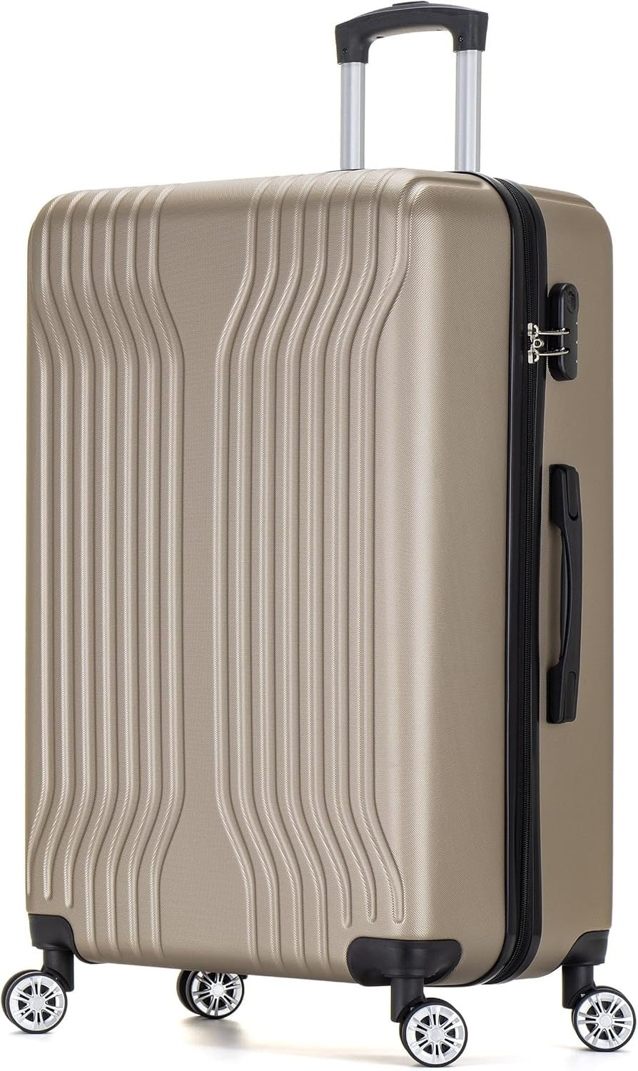 24” Medium Hard Shell Suitcase ABS Lightweight Spinner Wheels Travel Case