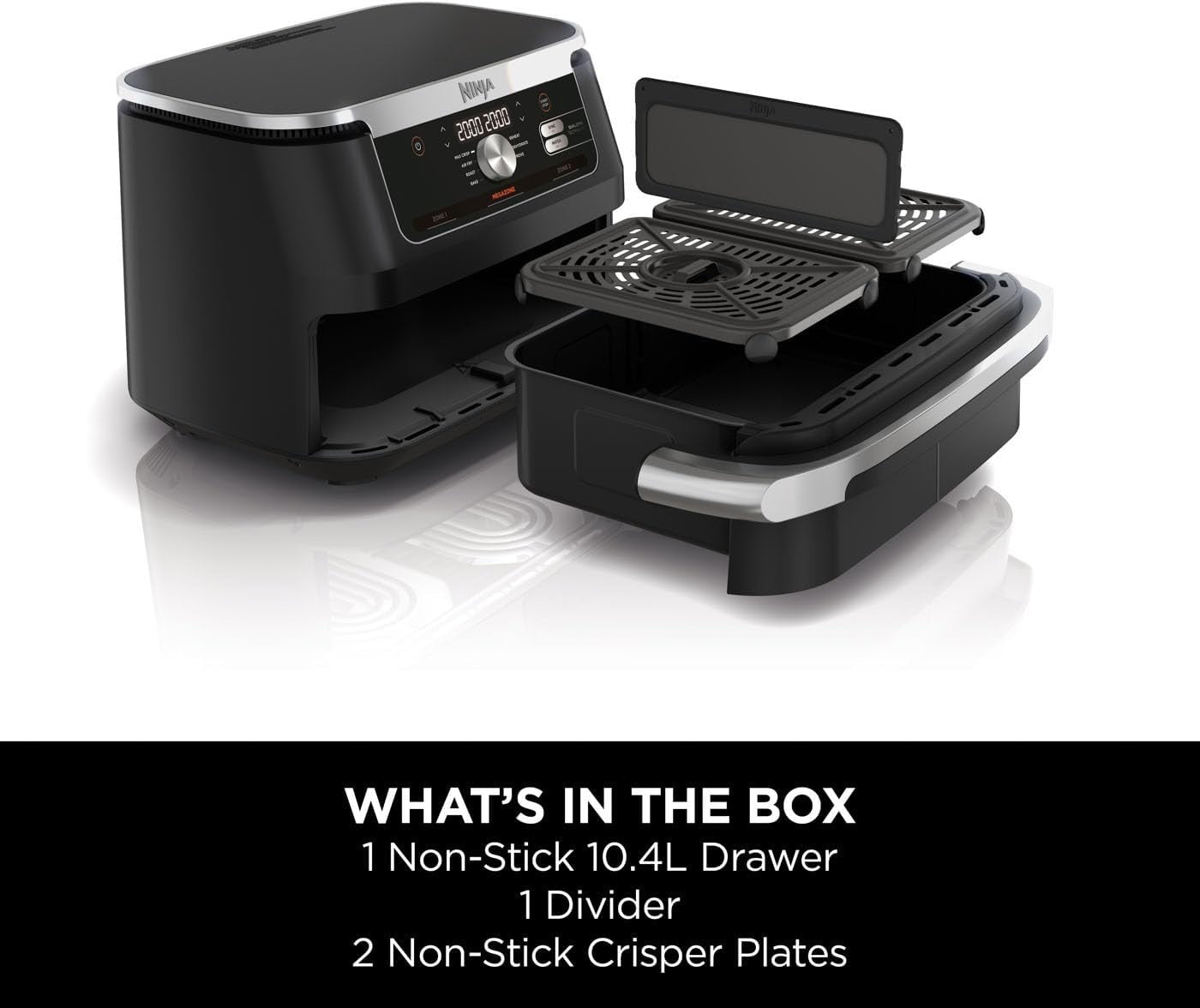 10.4L Dual Zone Mega Air Fryer | FlexDrawer XL | 7-in-1 Fast Family Cooker