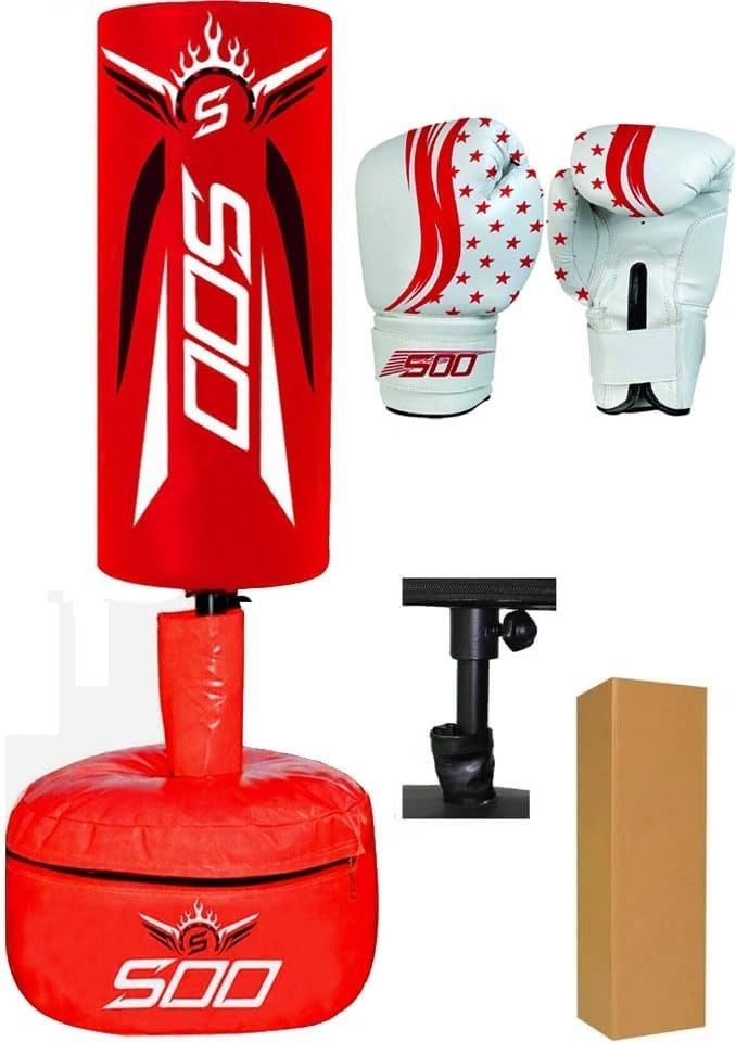 Kids Adjustable Boxing Bag 3ft–4ft Junior MMA Karate Training Set