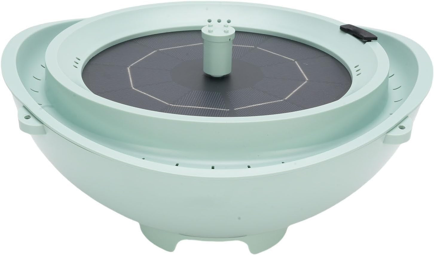 Solar Bird Bath Fountain Feeder 2L Outdoor Hanging Bowl with Water Circulation