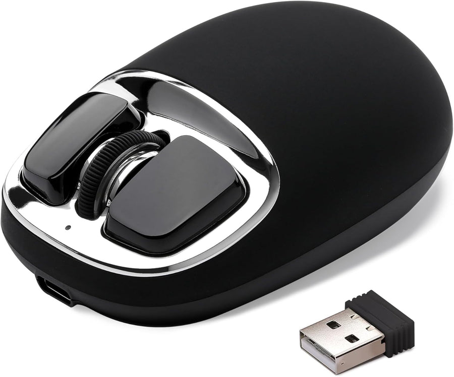 Rechargeable Wireless Mouse 4800 DPI Bluetooth 2.4G USB-C Multi Device