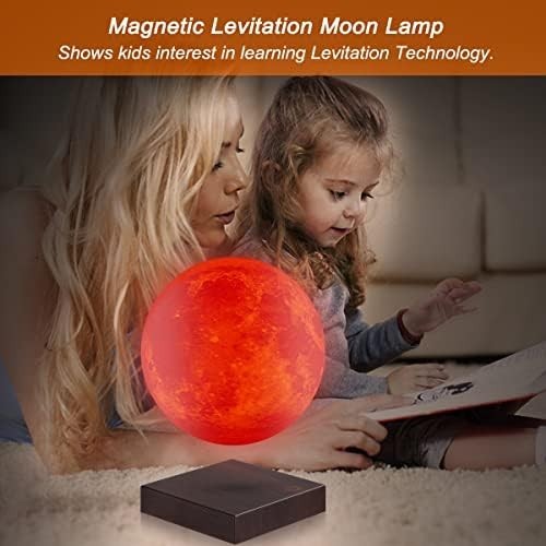 3D Printed Magnetic Levitating Moon Lamp 16 Color Floating LED
