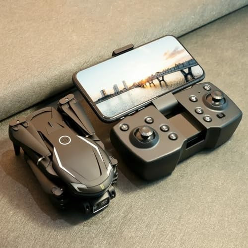 4K HD Foldable Drone Dual Camera Brushless Motors & 2 Batteries
