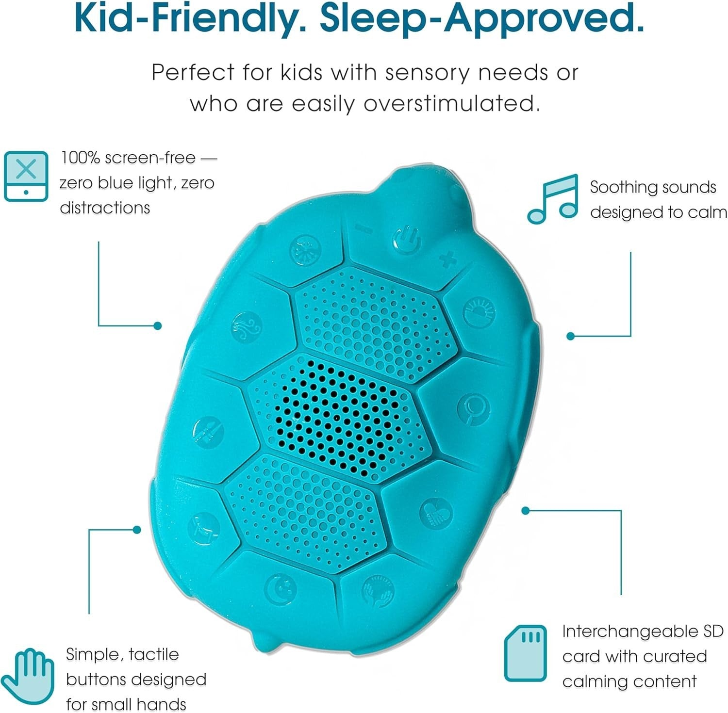 Kids Sleep Sound Machine Screen-Free Guided Meditations & Soothing Music