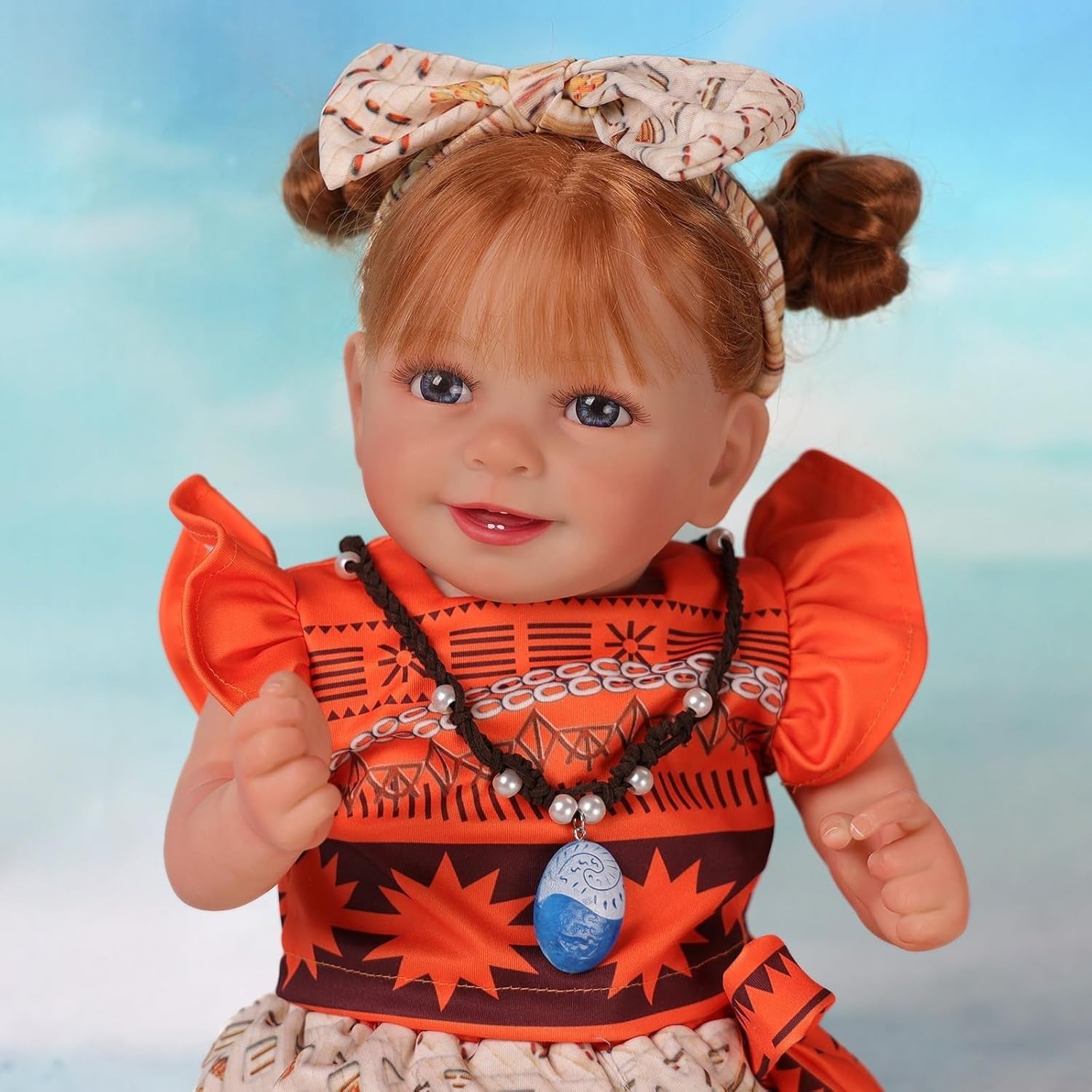 20” Reborn Baby Doll Long Hair Soft Cloth Body Girl Set