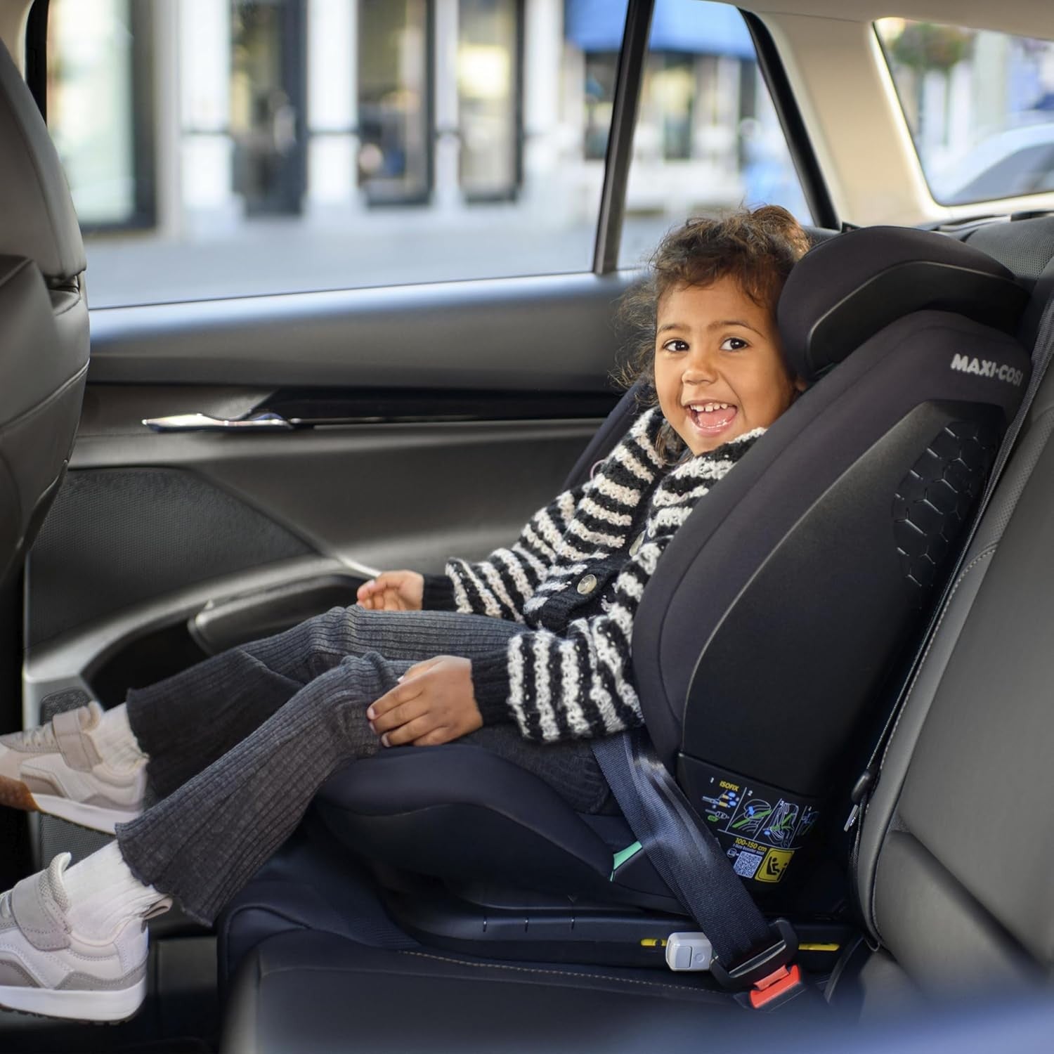i-Size ISOFIX High Back Booster Seat 100–150cm Adjustable Impact