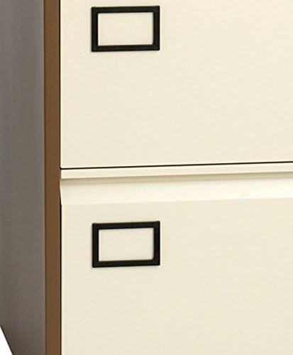 Coffee Cream Steel 2 Drawer Filing Cabinet Lockable Office File Storage