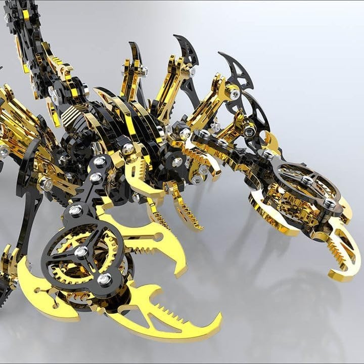 3D Metal Scorpion King Puzzle Kit 454PCS DIY Mechanical Model Gift