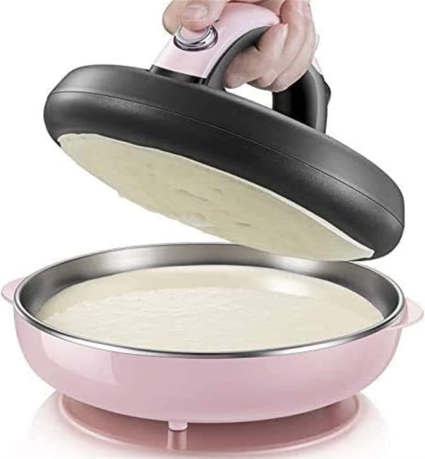 Cordless Electric Crepe Maker 1000W Non-Stick 8in Portable Pancake Griddle