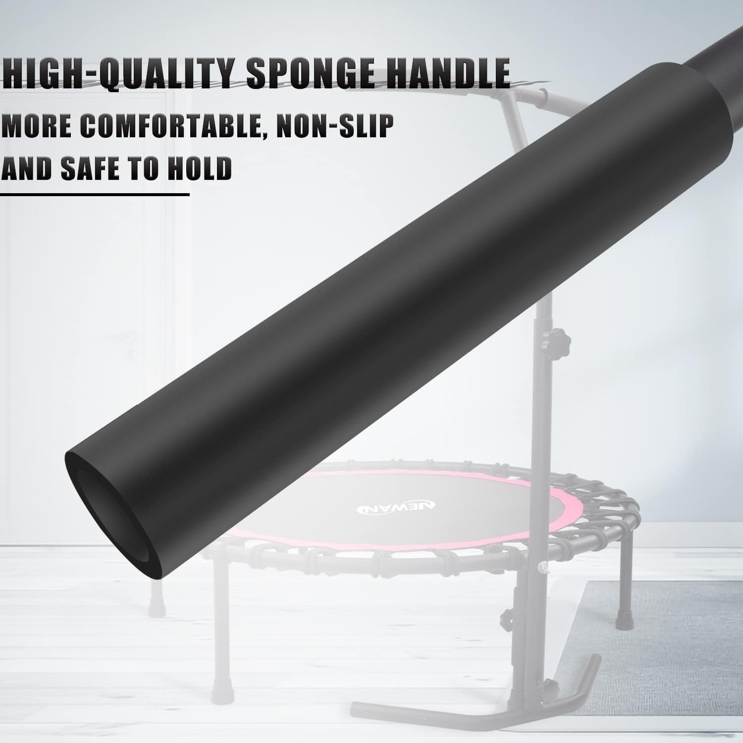 40in Silent Fitness Rebounder with Adjustable Handle Bungee 150kg