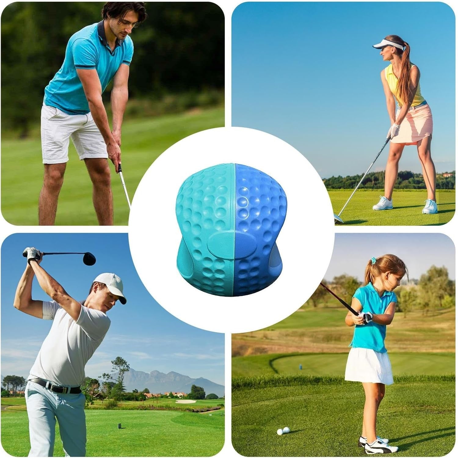 Golf Swing Trainer Ball Posture Correction Practice Aid