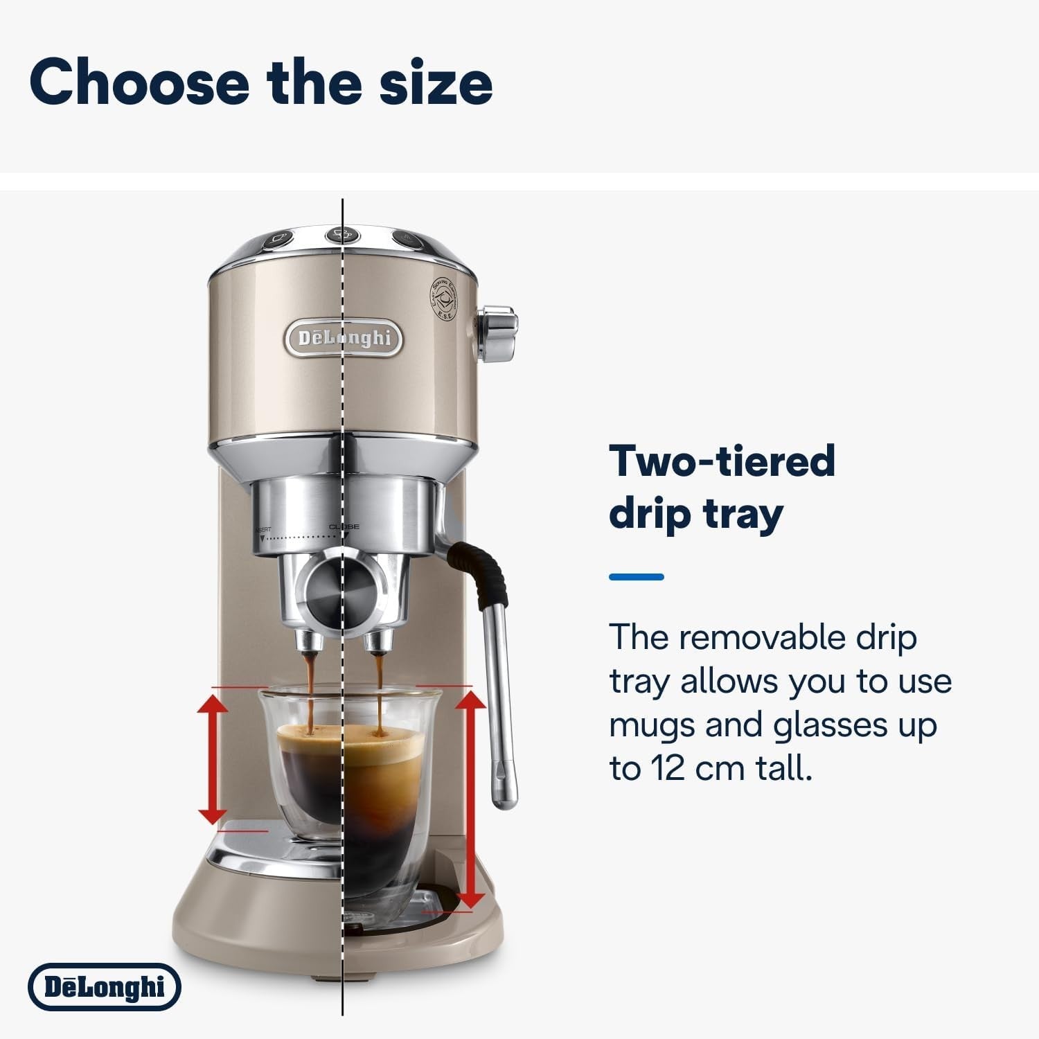 Compact Barista Espresso Machine | 15-Bar Pump | LatteArt Steam Wand | Slim 15cm