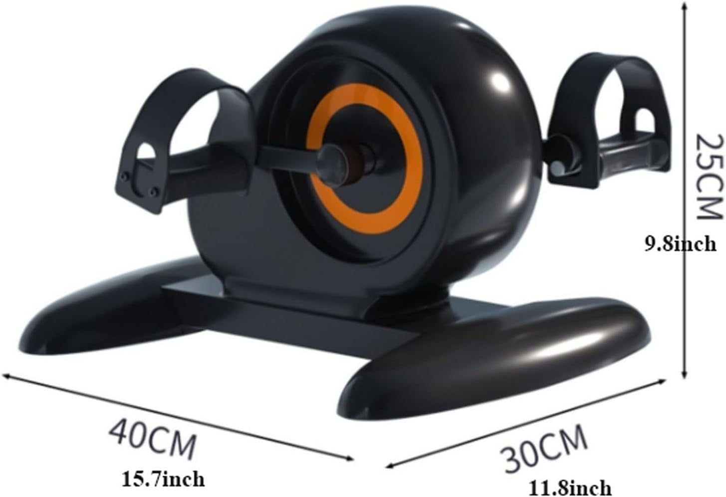 Manual Under Desk Pedal Trainer Adjustable Resistance LCD Rehab