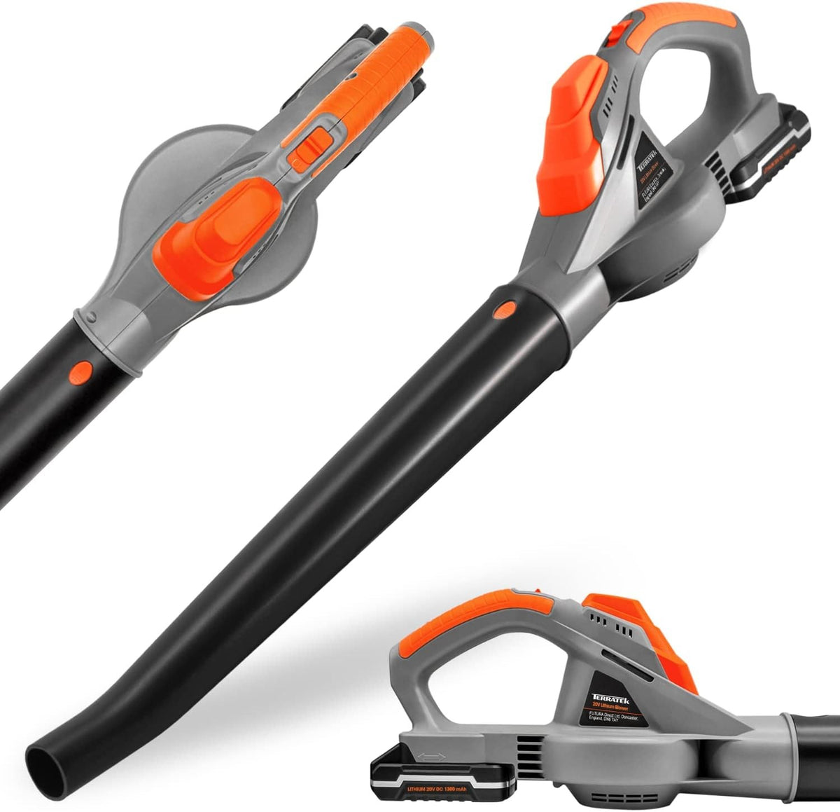 Cordless Leaf Blower 20V Lightweight Handheld Fast Charge w/ Battery