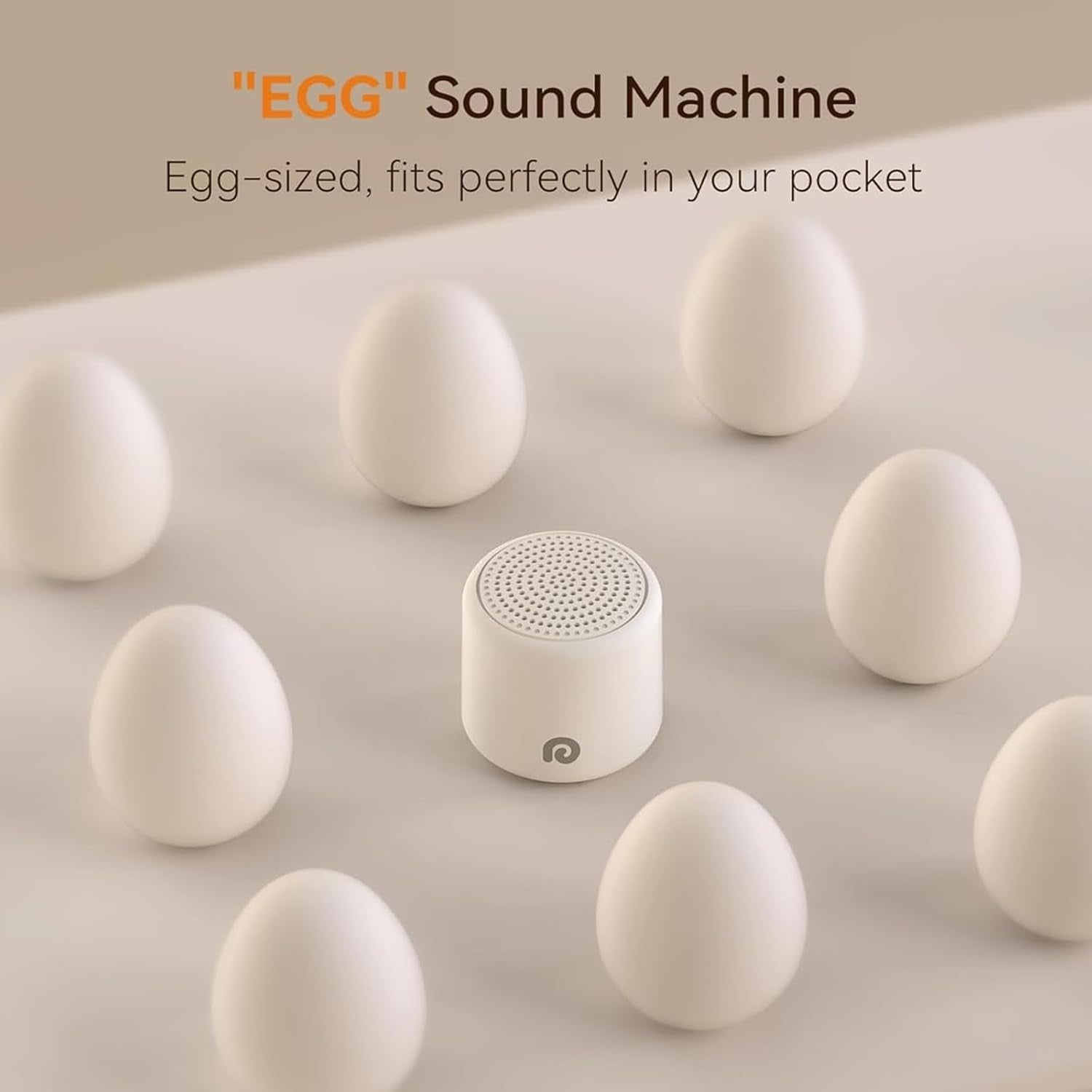 Portable White Noise Sound Machine Bluetooth Travel Speaker lemon yellow