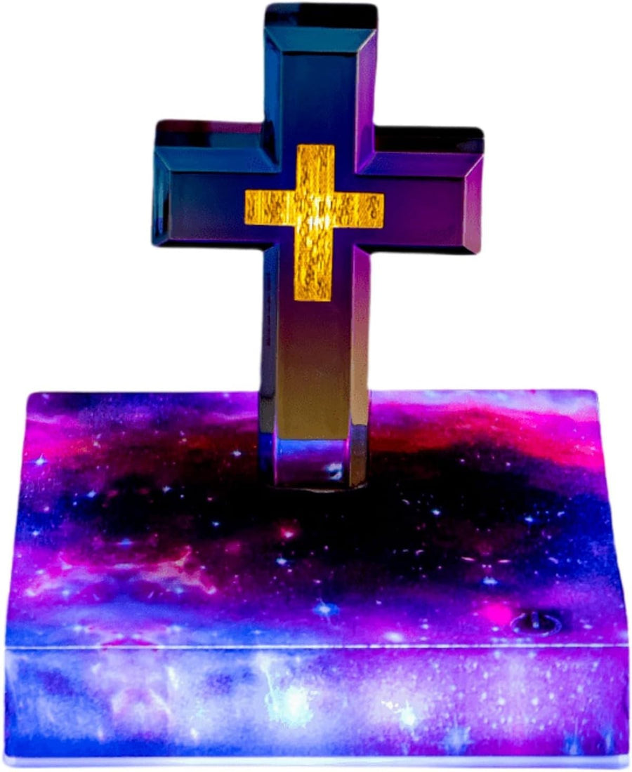 Magnetic Levitating Cross Lamp 360° Floating LED Touch-Control Night Light