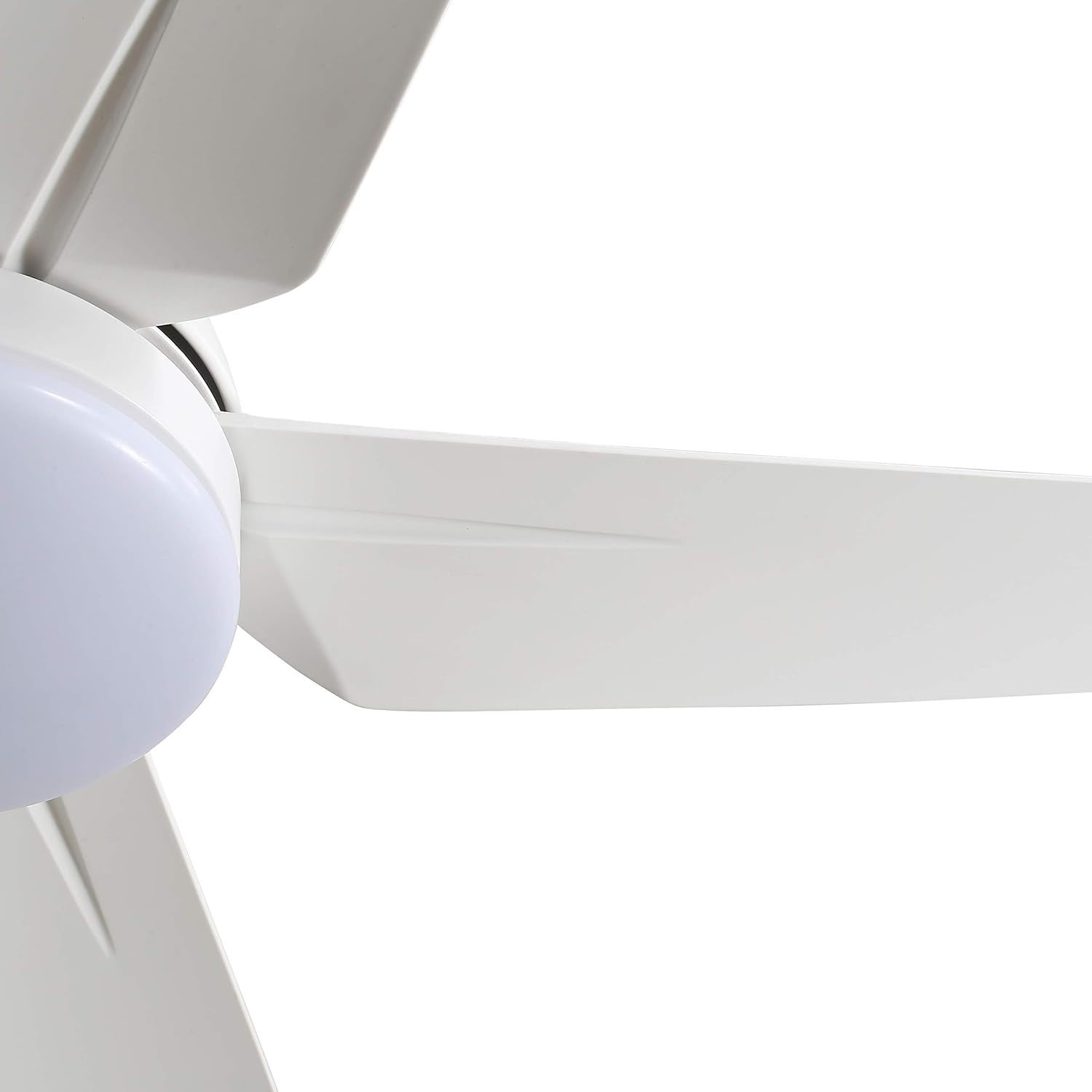 52" Ceiling Fan with Light, 5 Blades, LED, Remote, Reversible Motor