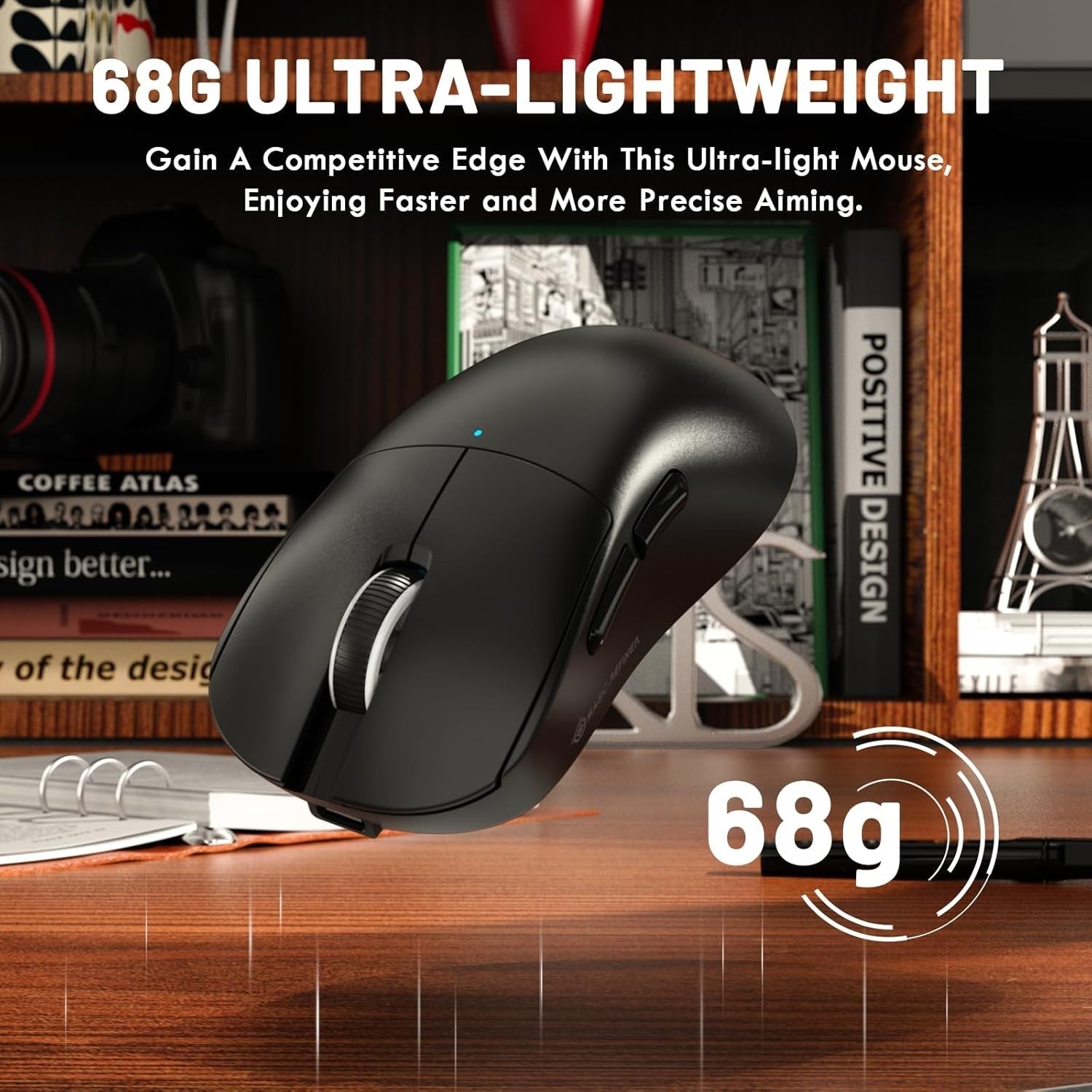 Wireless Gaming Mouse 24000 DPI Superlight RGB 2.4G Bluetooth USB