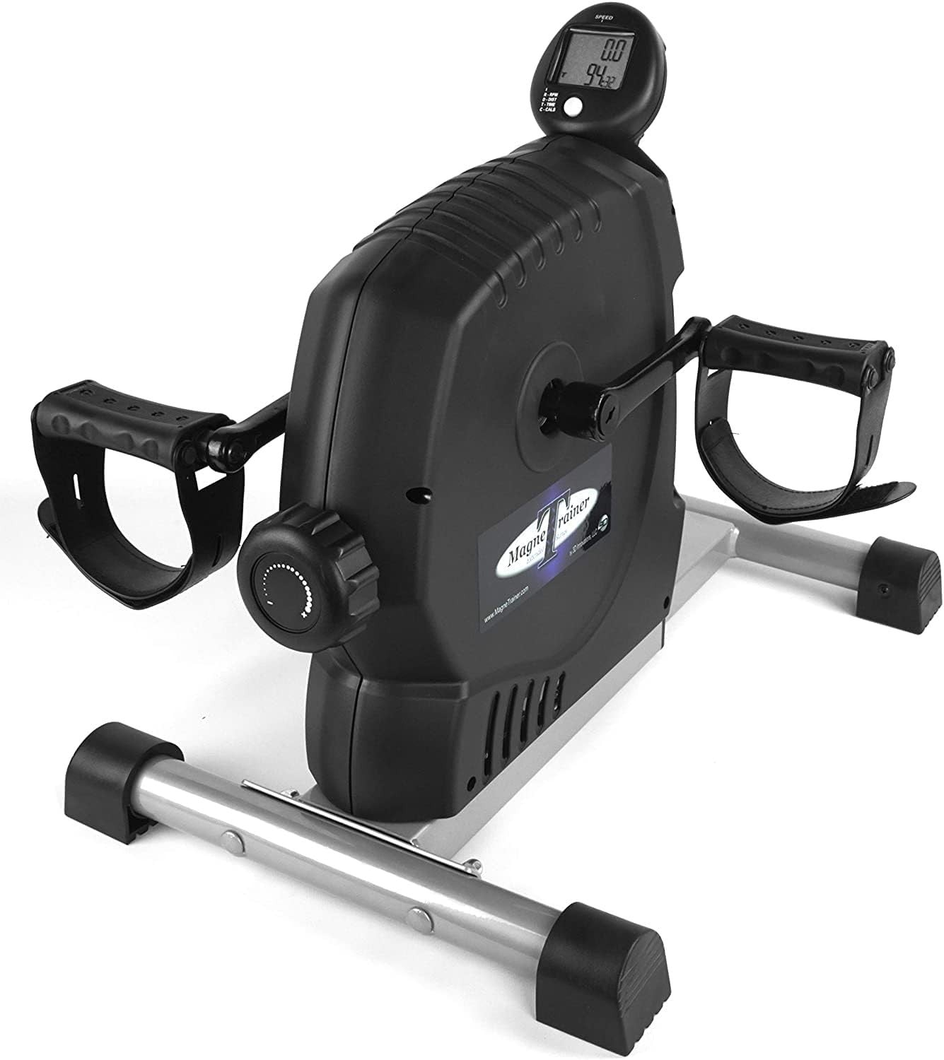 Compact Magnetic Pedal Exerciser Arm & Leg Trainer Quiet Adjustable Home Gym