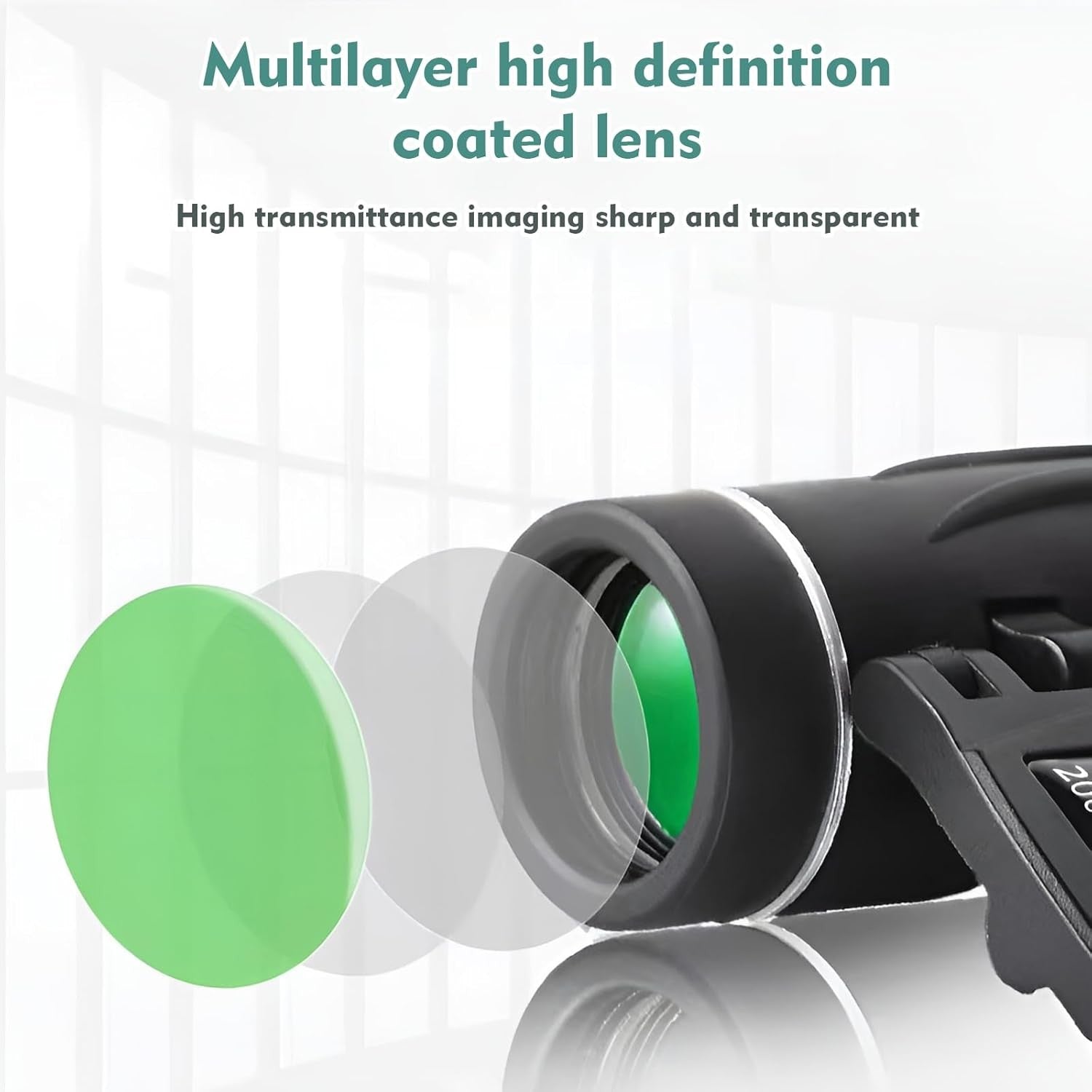 200x25 Compact Mini Binoculars HD Long-Range Travel Birdwatching Sports Optics