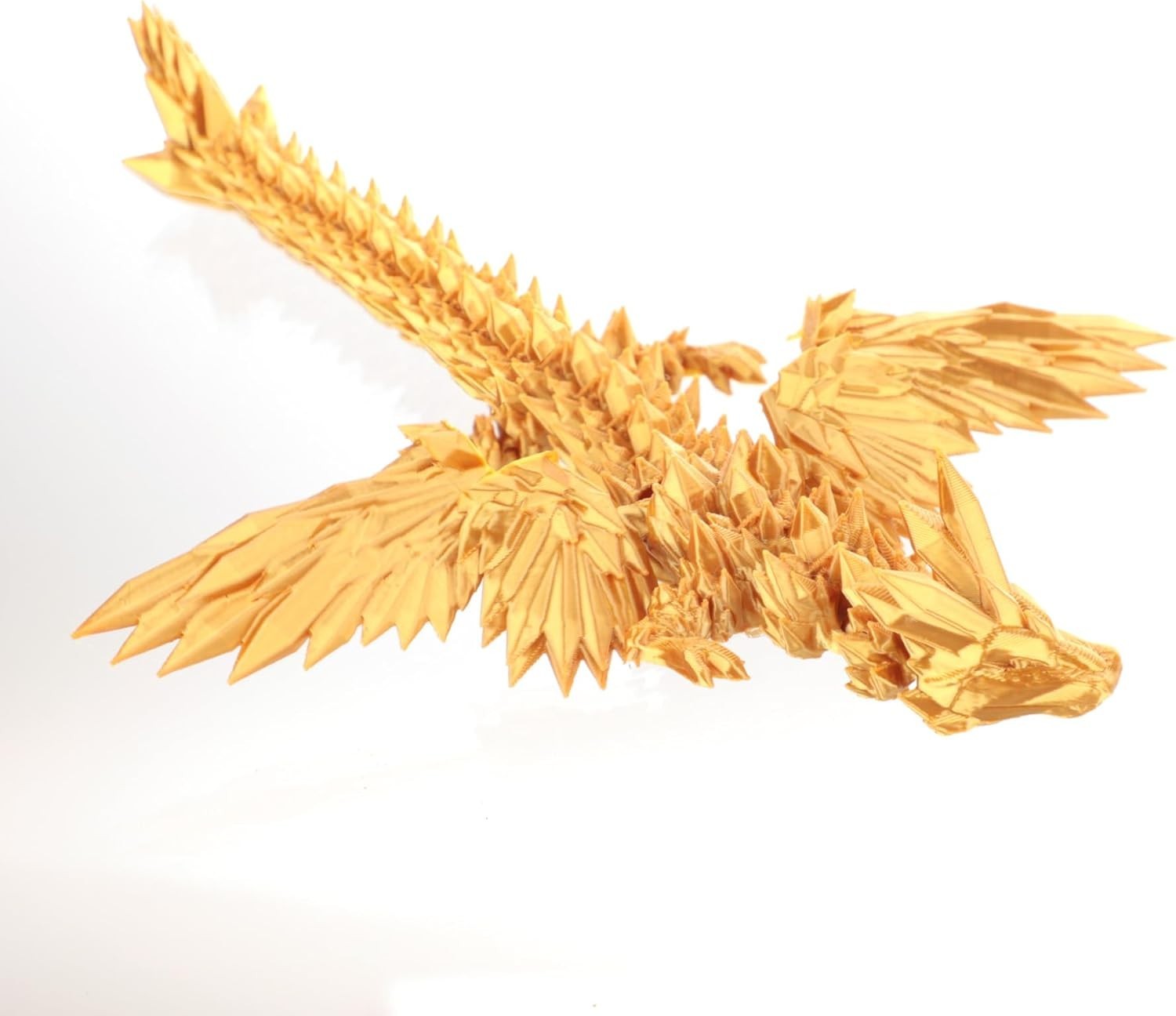 3D Printed Dragon Egg Articulated Dragon Desk Fidget Gift Gold