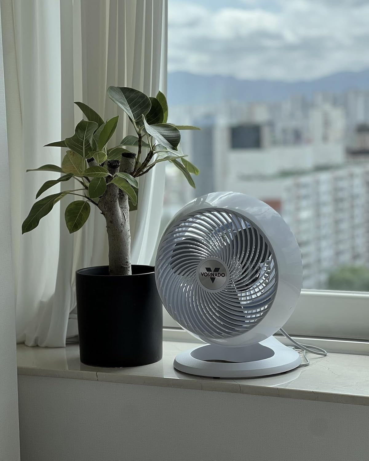 Whole Room Air Circulator – 4-Speed Quiet Table Fan w 3-Blade Design & 56W Motor