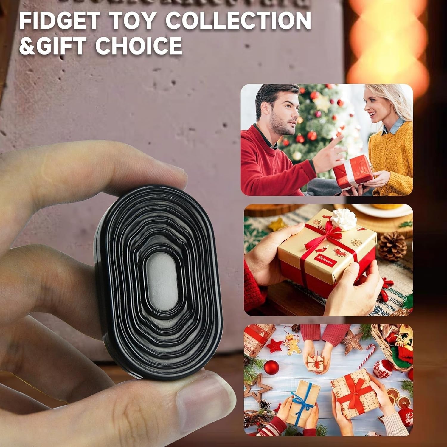 Stainless Steel Mechanical Fidget Slider Ripple EDC Stress Relief Toy