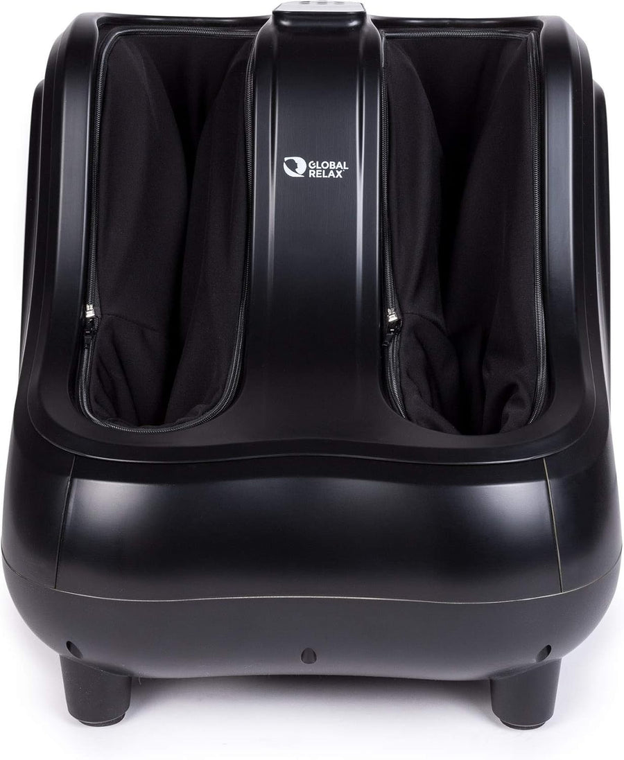 Foot & Leg Massager with Heat, Compression & Kneading Therapy – Black