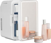 10L Portable Mini Skincare Fridge Cooler & Warmer LED Mirror AC/DC