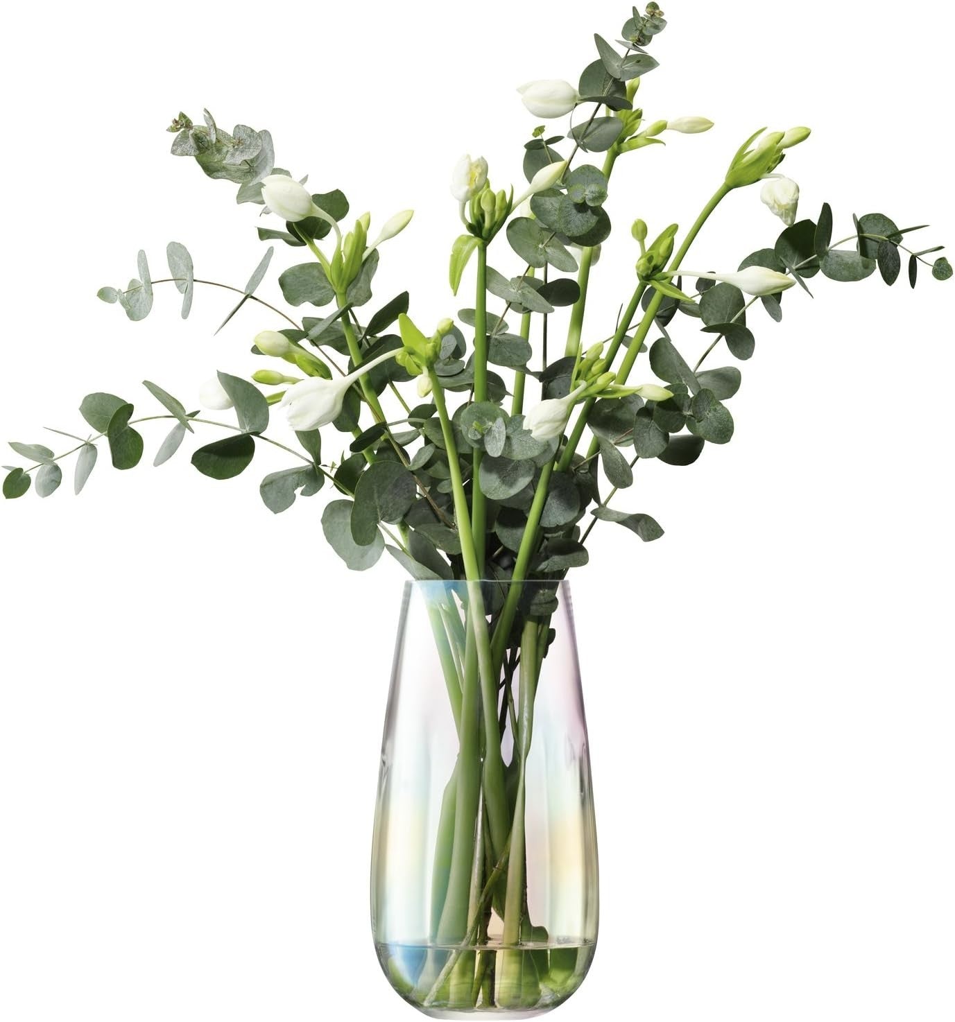 Handmade Glass Vase 28cm Mother of Pearl Decorative Flower Vase