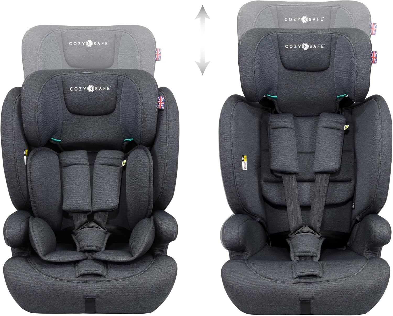i-Size Child Car Seat ISOFIX 76–150cm 5-Point Harness Back Booster