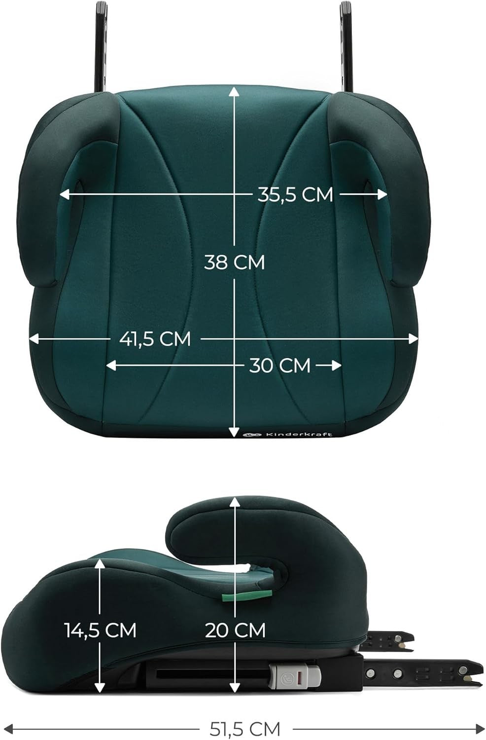 i-Size Booster Seat 135–150cm Group 2/3 Ergonomic Kids Car Seat
