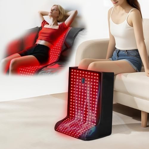 Red Light Foot & Leg Therapy Device 420 LEDs Infrared 4 Modes Adjustable